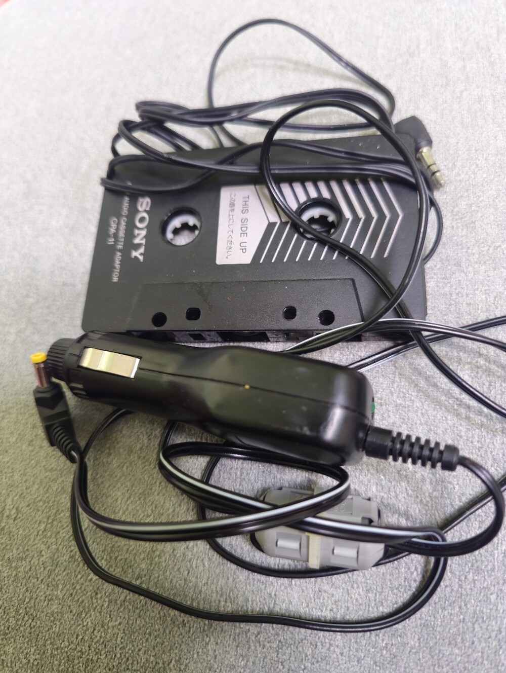 Vintage Sony CPA-9 Car Cassette Adapter & 12V Power Cord Bundle